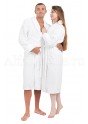 Халат махровый женский БЕЛЫЙ